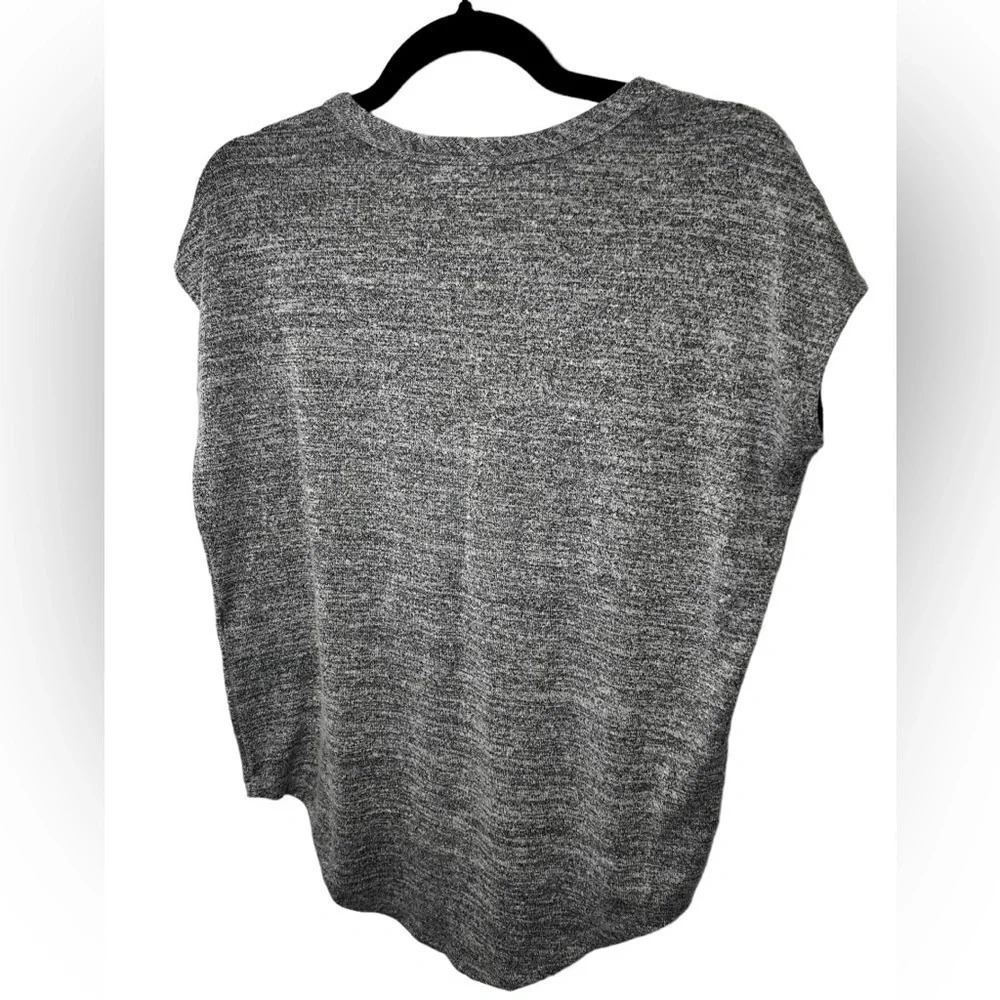 Rag And Bone Basic Gray Slub Tee With Cap Style S… - image 2